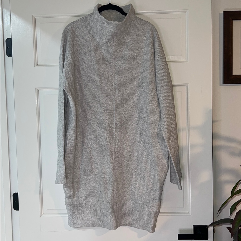 Lululemon Athletica Light Gray Sweater Dress